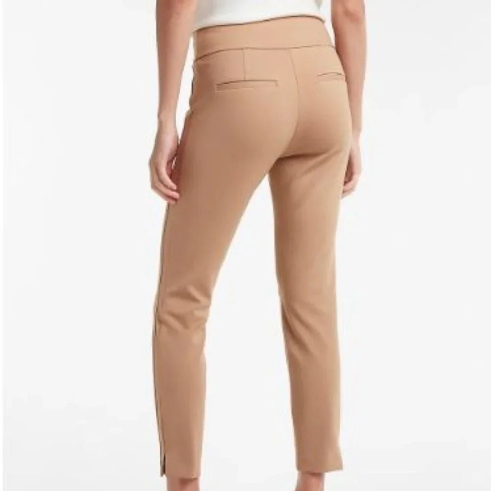 Express High Waisted Luxe Comfort Knit Columnist Ankle Pant - Picture 2 of 3
